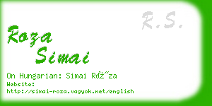 roza simai business card